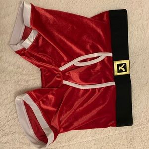 Velvet Santa boxer shorts